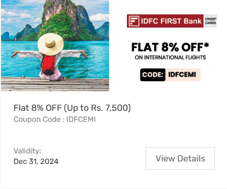 Image of Yatra Coupon: Flat 8% Off on International Flights