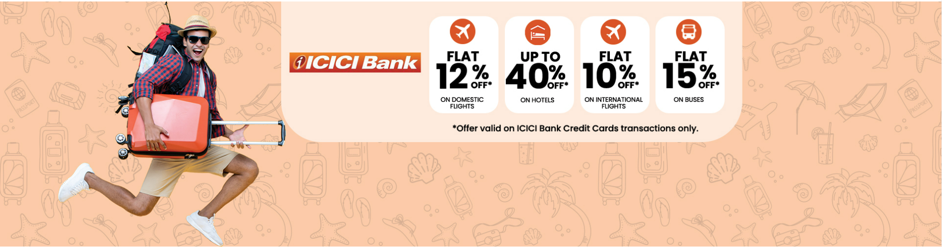 Image of Yatra Coupon: Upto ₹6000 Off on Hotels with ICICI Bank Credit Cards