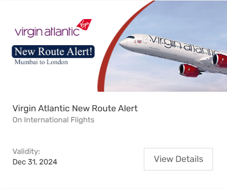 Image of Yatra Coupon: Virgin Atlantic New Route Alert on International Flights