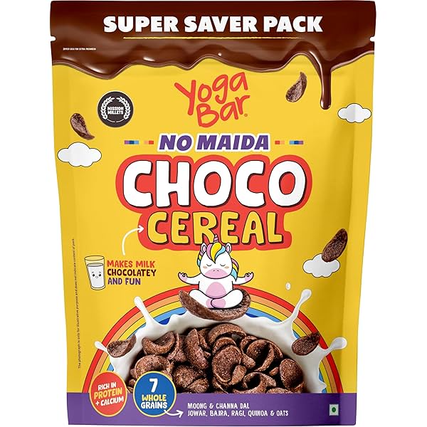 Image of Yogabar Multigrain Chocos Cereal for Breakfast, 850g