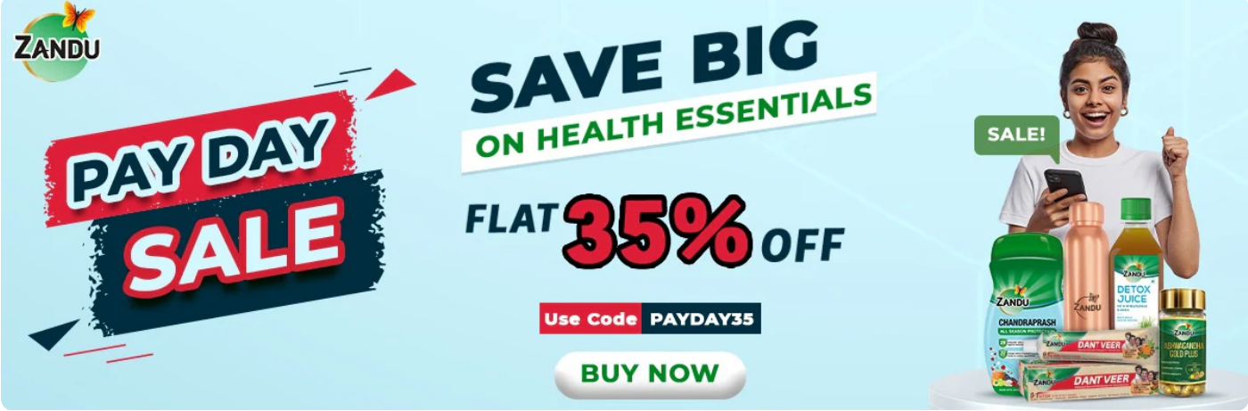 Image of ZANDU Pay Day Sale : Purchase Health Essentials & Get 35% Discount