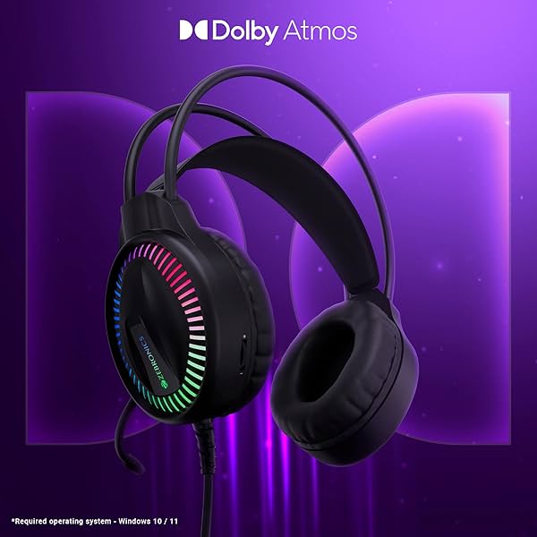 Image of ZEBRONICS Blitz C Dolby Atmos Gaming Over Ear Headphone