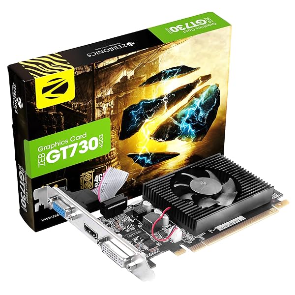 Image of ZEBRONICS- GT730 4GD3, Powered by NVIDIA, 4GB GDDR3 Graphics Memory 