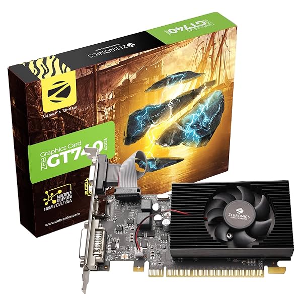 Image of ZEBRONICS GT740-4GD3 Graphics Card