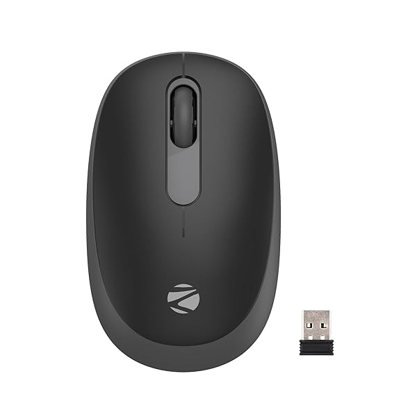 Image of ZEBRONICS Groot Wireless Mouse, Dual Mode (2.4GHz + BT), Upto 1600 DPI.