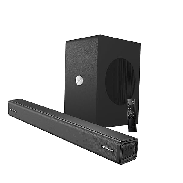 Image of ZEBRONICS JUKE BAR 8700 PRO 200W Dolby Soundbar with Wireless Subwoofer