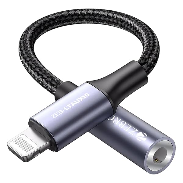 Image of ZEBRONICS LTAux10 Lightning to 3.5mm Audio Converter