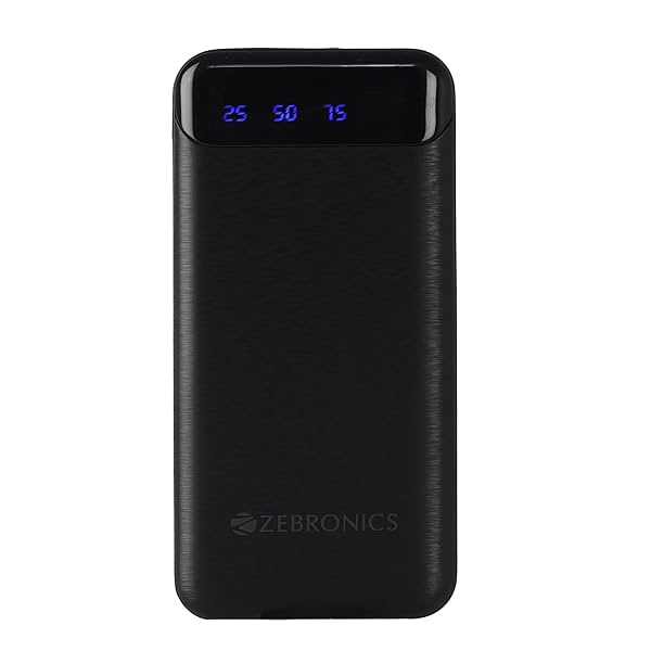 Image of ZEBRONICS MB10000S4 Power Bank, 10000 mAh, 12W, Dual USB Output