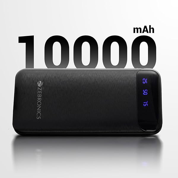 Image of ZEBRONICS MB10000S4 Power Bank, 10000 mAh