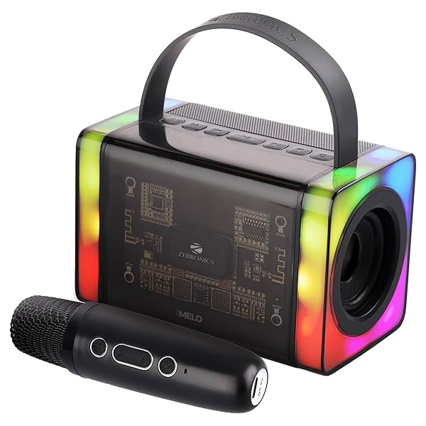 Image of ZEBRONICS MELO Portable Bluetooth Speaker with 15W Output, USB