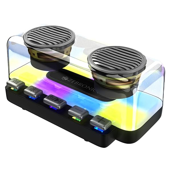 Image of ZEBRONICS Music Bomb 20 15W Output, Portable Wireless Speaker, 36h Backup, TWS, Bluetooth 5.0