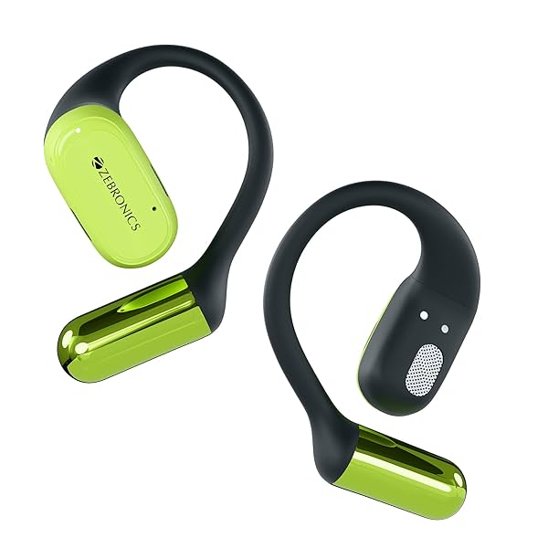 Image of ZEBRONICS PODS O, Wireless Open-Ear Earbuds, OWS, 40 Hrs Backup,