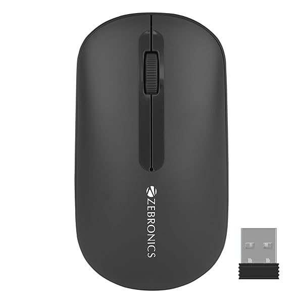 Image of ZEBRONICS Pulse Wireless Mouse, Multi Connectivity, Dual Bluetooth,