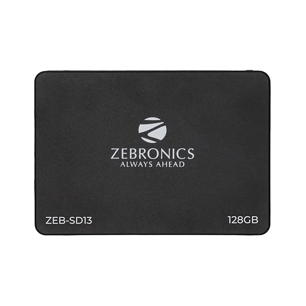 Image of ZEBRONICS SD13 128GB SSD,Ultra Low Power Consumption, S.M.A.R.T. Thermal Management and Silent Operation.