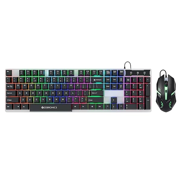 Image of ZEBRONICS Trion USB Gaming Keyboard & Mouse Gaming Combo