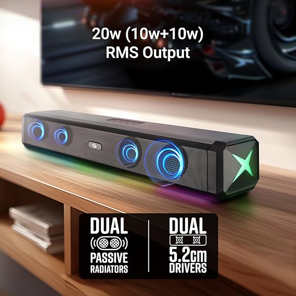 Image of ZEBRONICS VITA BAR 150 Wireless Bluetooth Soundbar