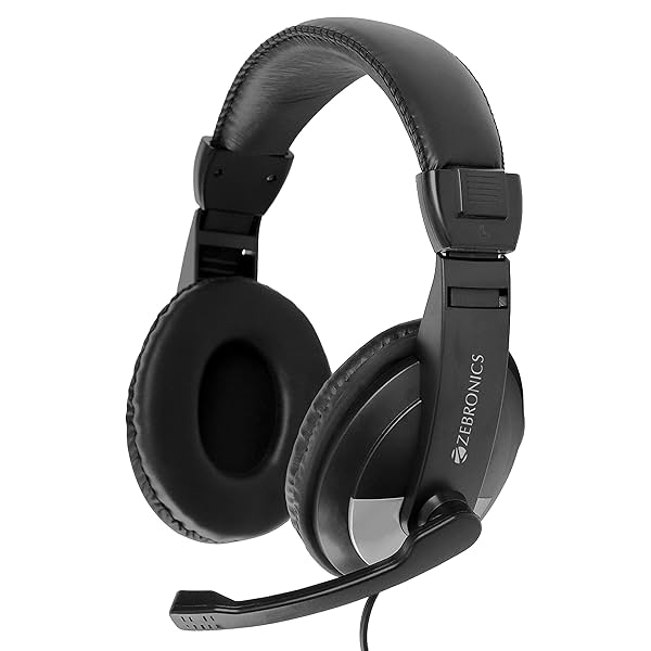 Image of ZEBRONICS Zeb-200HM Wired On Ear Headphone with Mic.