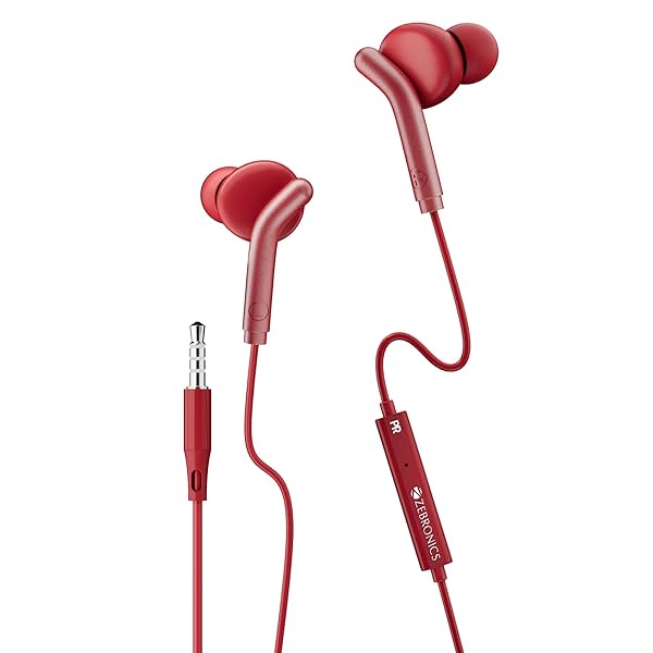 Image of ZEBRONICS Zeb-Bro Wired Earphones with Mic