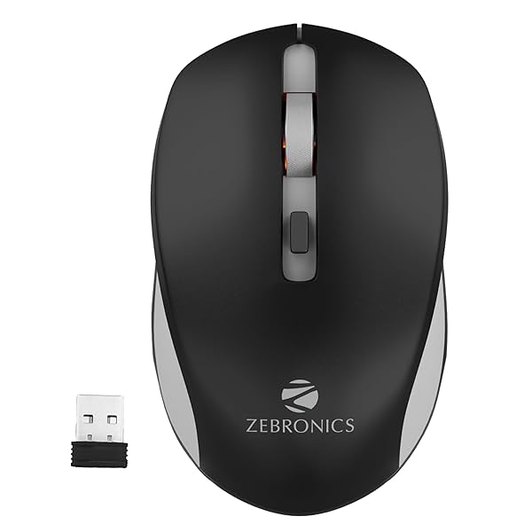 Image of ZEBRONICS Zeb-Jaguar Wireless Mouse, 2.4GHz with USB Nano Receiver