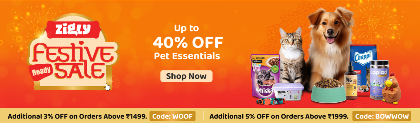 Image of ZIGLY Festive Sale : Up To 40% Off on Pet Essentials