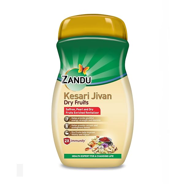 Image of Zandu Kesari Jivan Dry Fruits Chyawanprash 450g