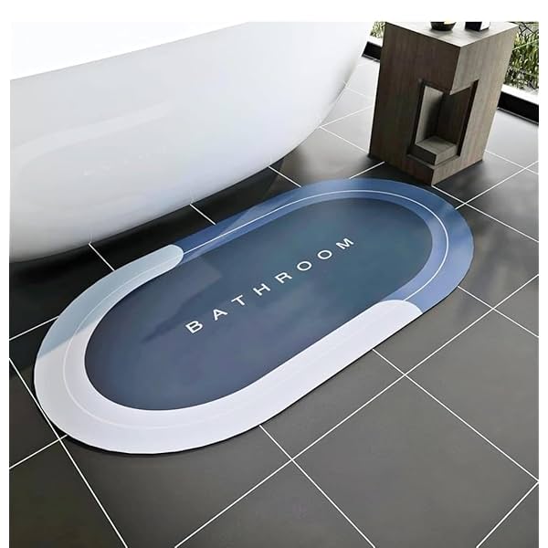 Image of aadya alley Soft sillicon Super Absorbent Door Mats (40x60) Bath Mat Anti Skid Quick Drying Bathroom