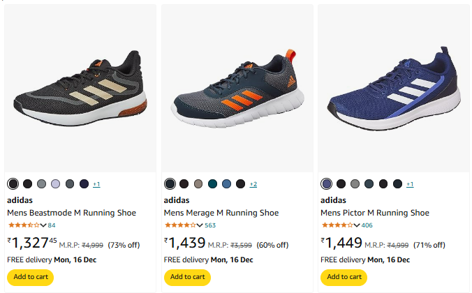 Image of adidas Men's Running Shoe up to 73% Discount