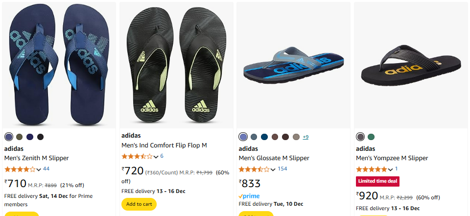 Image of adidas Men's Slipper up to 60% Discount