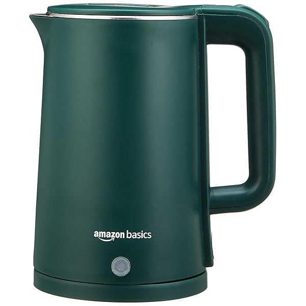 Image of amazon basics 1.5 Liter Cool Touch Electric Kettle, 1500 Watt