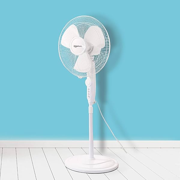 Image of amazon basics 55 Watt Oscillating Pedestal Fan 400Mm