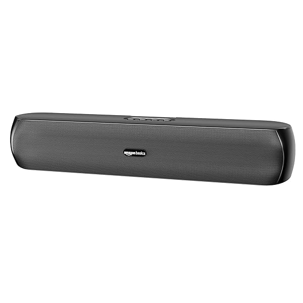 Image of amazon basics C12 12W Bluetooth Soundbar with 1200 mAh Battery | 2X Bass | Up to 12 hrs of Playback | Bluetooth 5.3, Aux