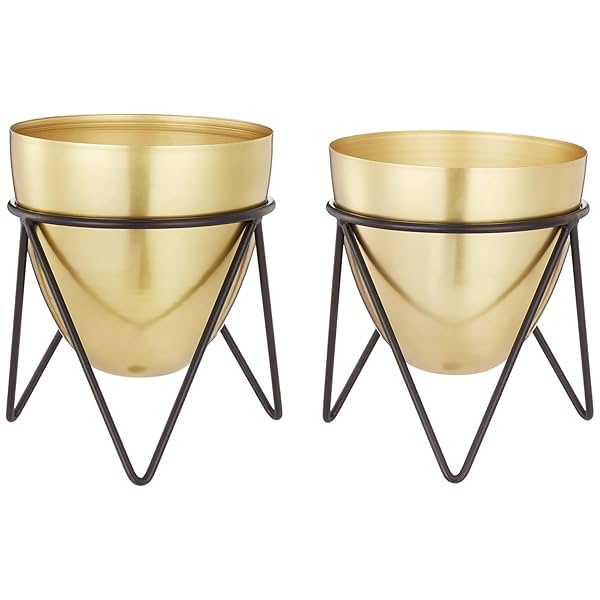 Image of amazon basics Metal Planters with Stand