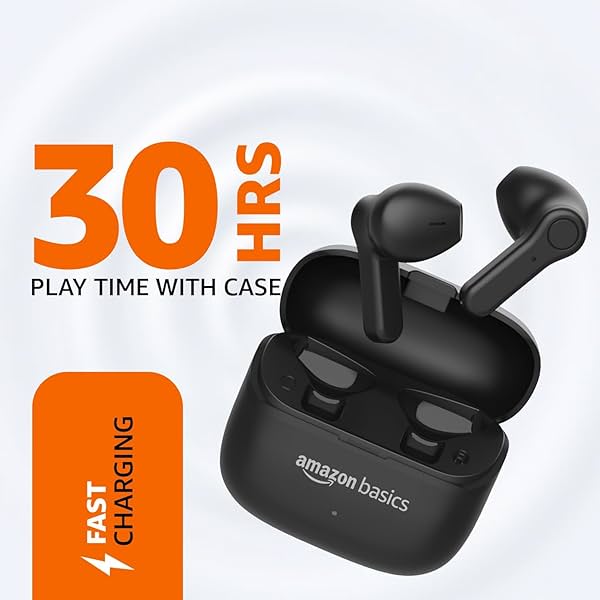 Image of amazon basics True Wireless in-Ear Earbuds with Mic, Touch Control