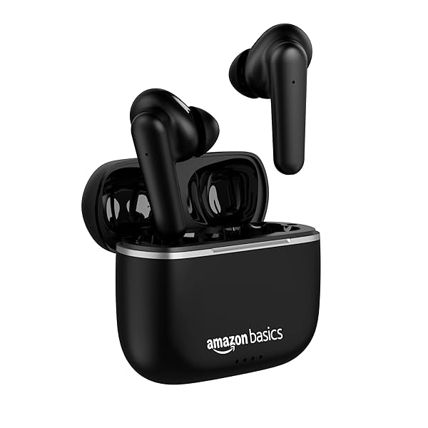 Image of amazon basics True Wireless in-Ear Earbuds with Mic, Touch Control, Ipx5 Water