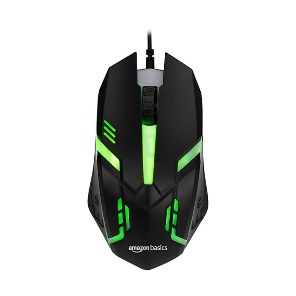 Image of amazon basics Wired Gaming Mouse | High Precision 1600 DPI