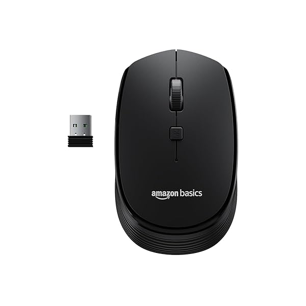 Image of amazon basics Wireless Optical Mouse (2.4GHz, USB Nano Dongle)