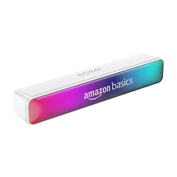 Image of amazon basics Wireless Soundbar with Bluetooth 16W (White)