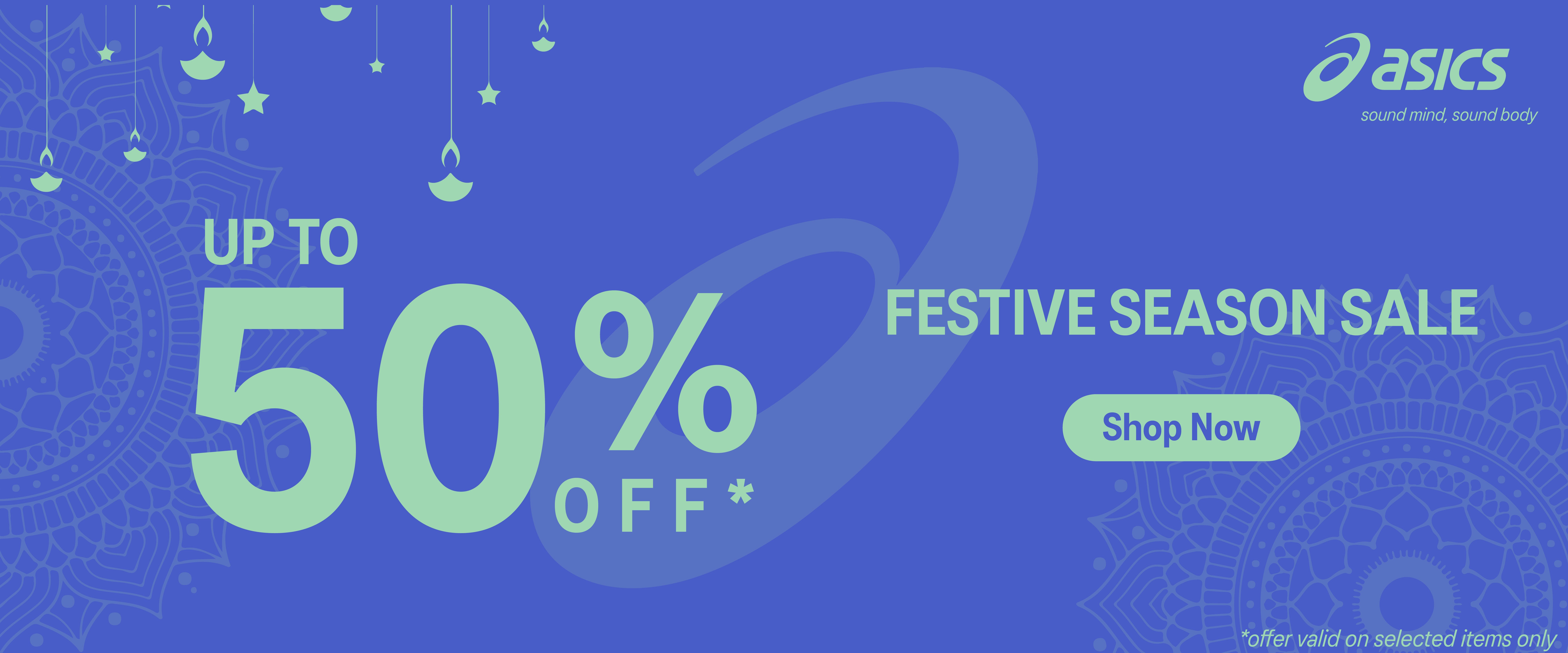 Image of asics Festive Season Sale : up to 50% Discount on Men's & Women's Fashion & Clothing 