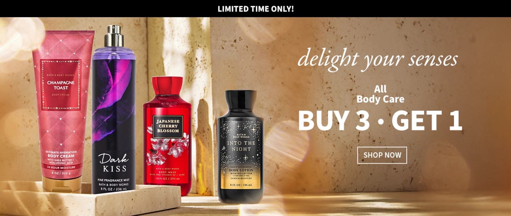 Image of bathandbodyworks : Buy 3 Get 1 Free on All body care