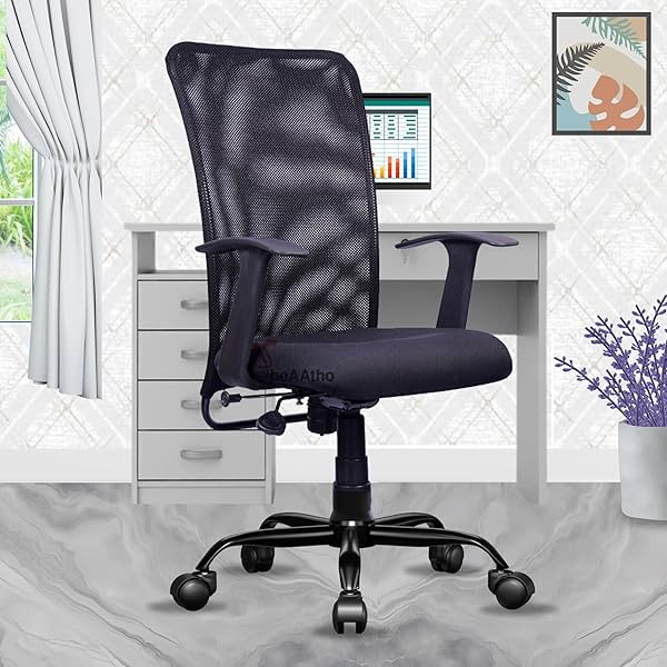 Image of beAAtho® Florence Mesh Mid-Back Ergonomic Home Office Chair