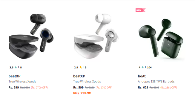 Image of beatXP Earbuds @ Minimum Starting ₹599