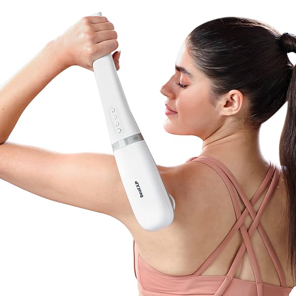 Image of beatXP Stream Elite Cordless and Portable Full Body Massager Machine for Pain Relief with 7 Attachments