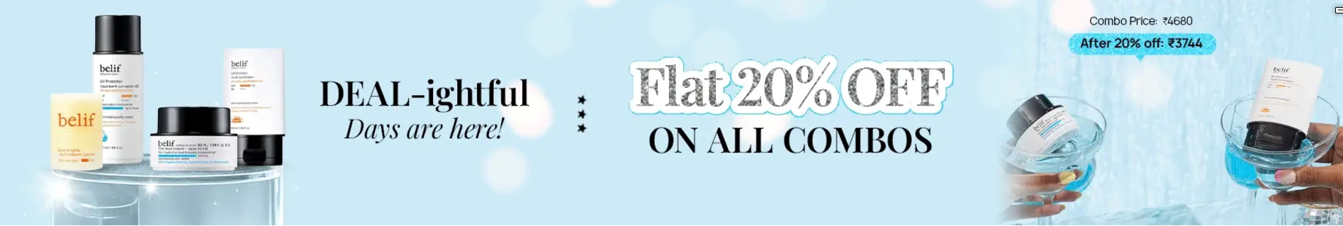 Image of belifindia: Flat 20% Discount on All Combos