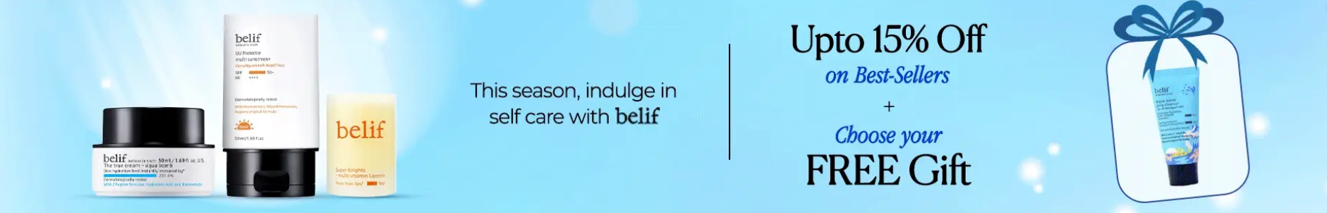 Image of belifindia : Up to 15% off on best sellers + free gift