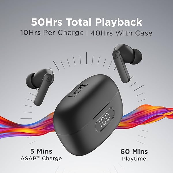 Image of boAt Airdopes 121 PRO Truly Wireless in Ear Ear Buds w/Quad Mic ENx, Low Latency Mode for Gaming
