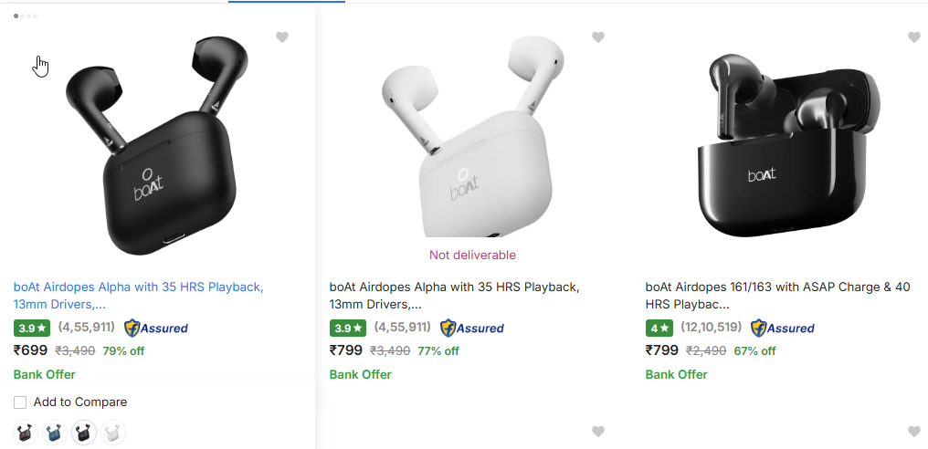 Image of boAt Airdopes Alpha with 35 HRS Playback Starting Price @ ₹699