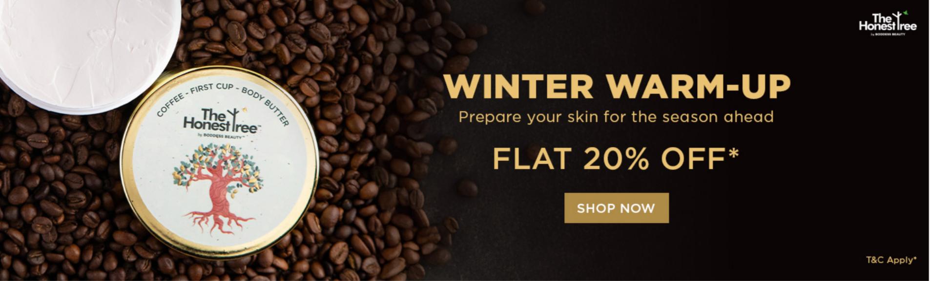 Image of boddess Beauty Offer: 20% Off On Winter Skin Care Products