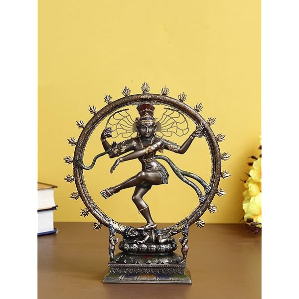 Image of eCraftIndia Handcrafted Polyresin Bronze Finish Lord 