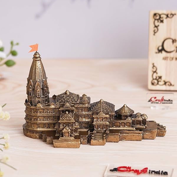 Image of eCraftIndia Shri Ram Mandir Ayodhya Model