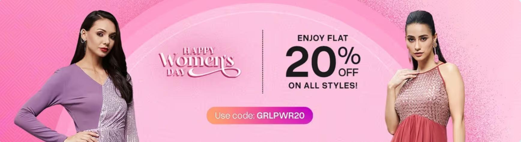 Image of gofynd coupon : Flat 20% off on Women's style